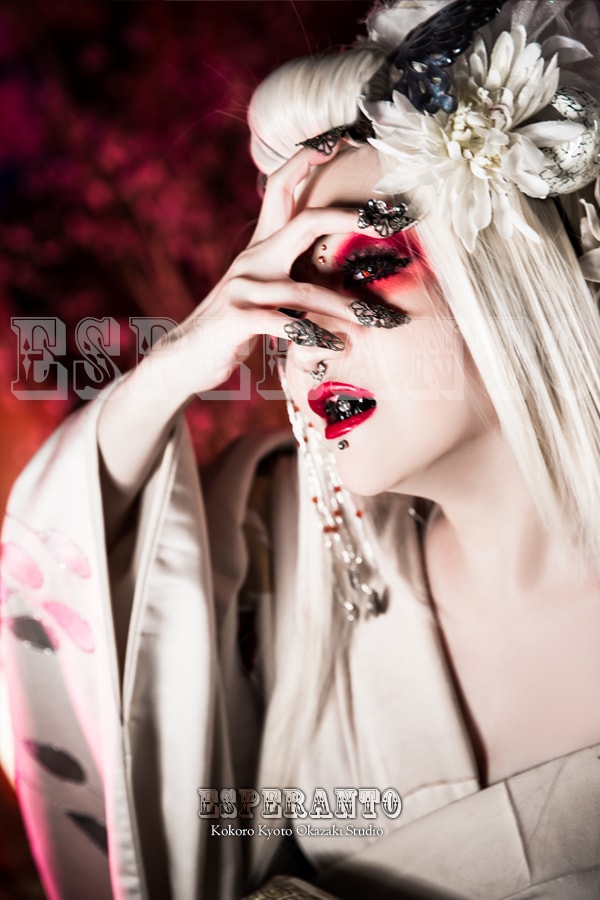 ☠白✕黒✝Kie様＆Megumi様✝花魁✕お化け☠ | エスペラント KOKORO 