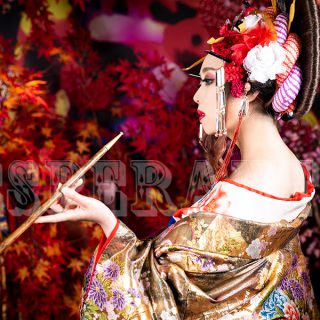 ナチュラルメイクの花魁体験