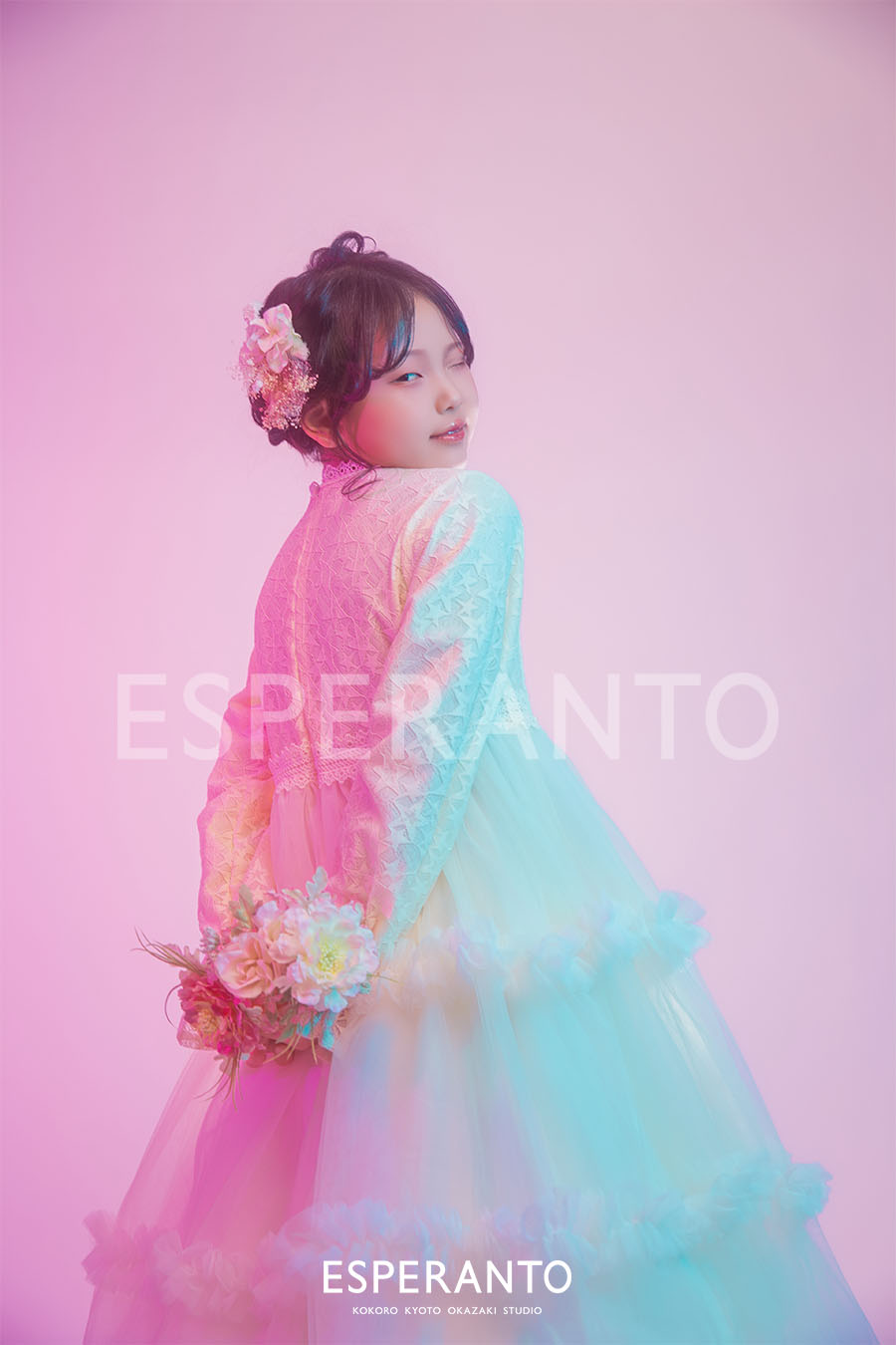 関西　子供　ドレス撮影