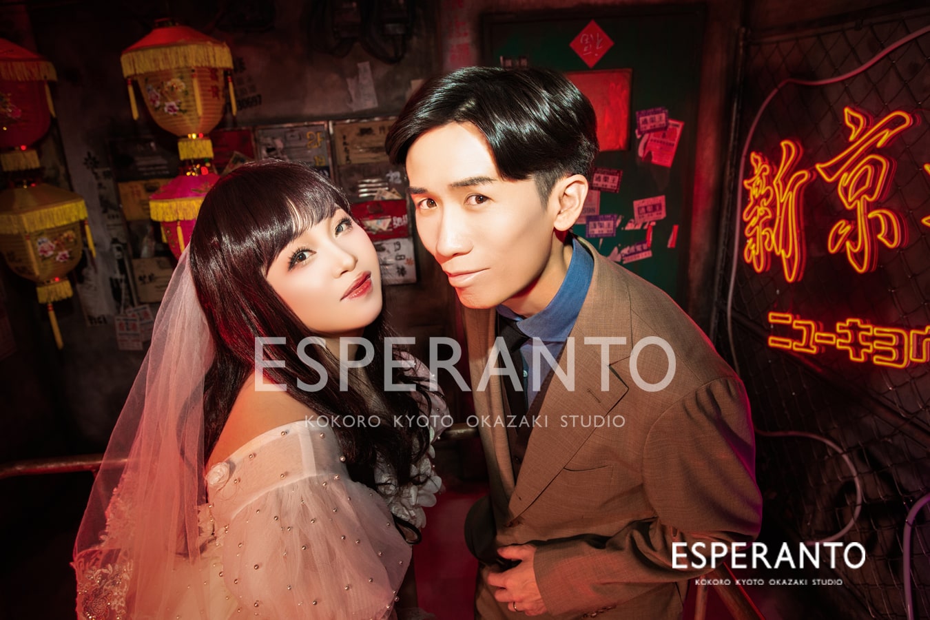 カップル　ドレス撮影