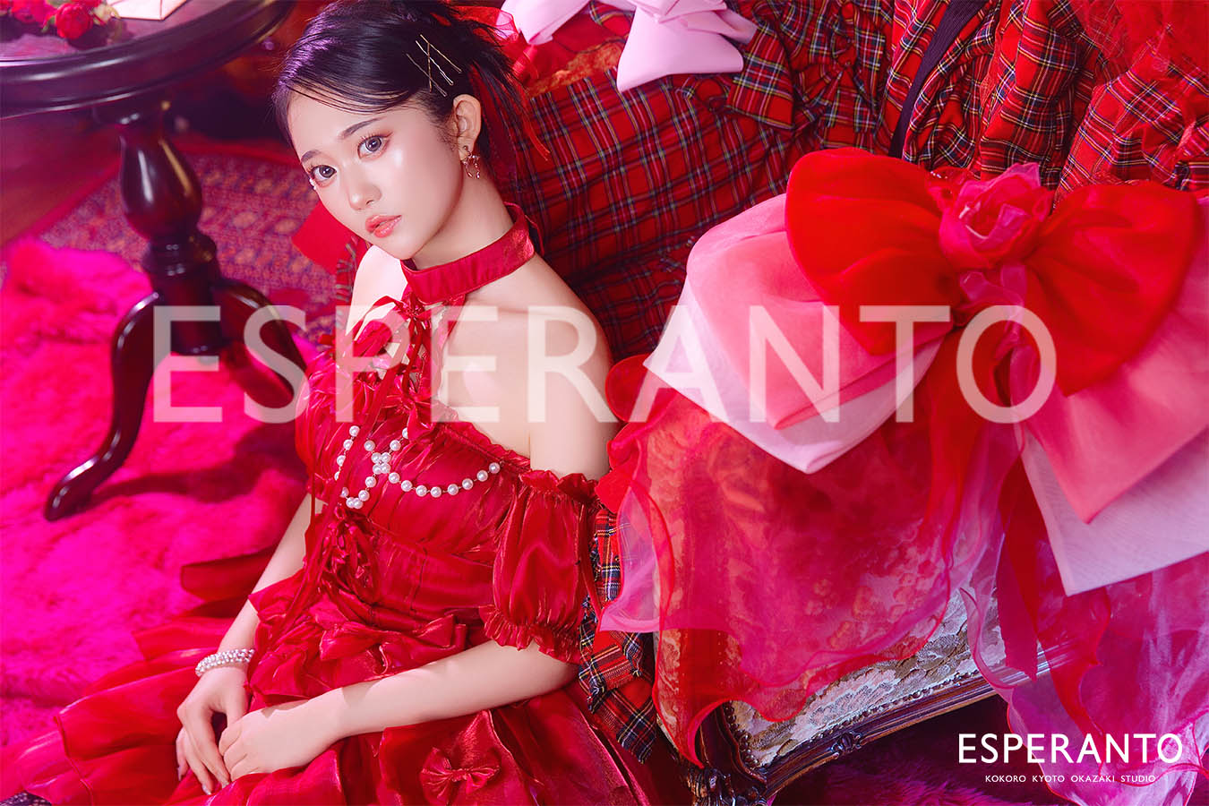 ドレス撮影　バレンタイン