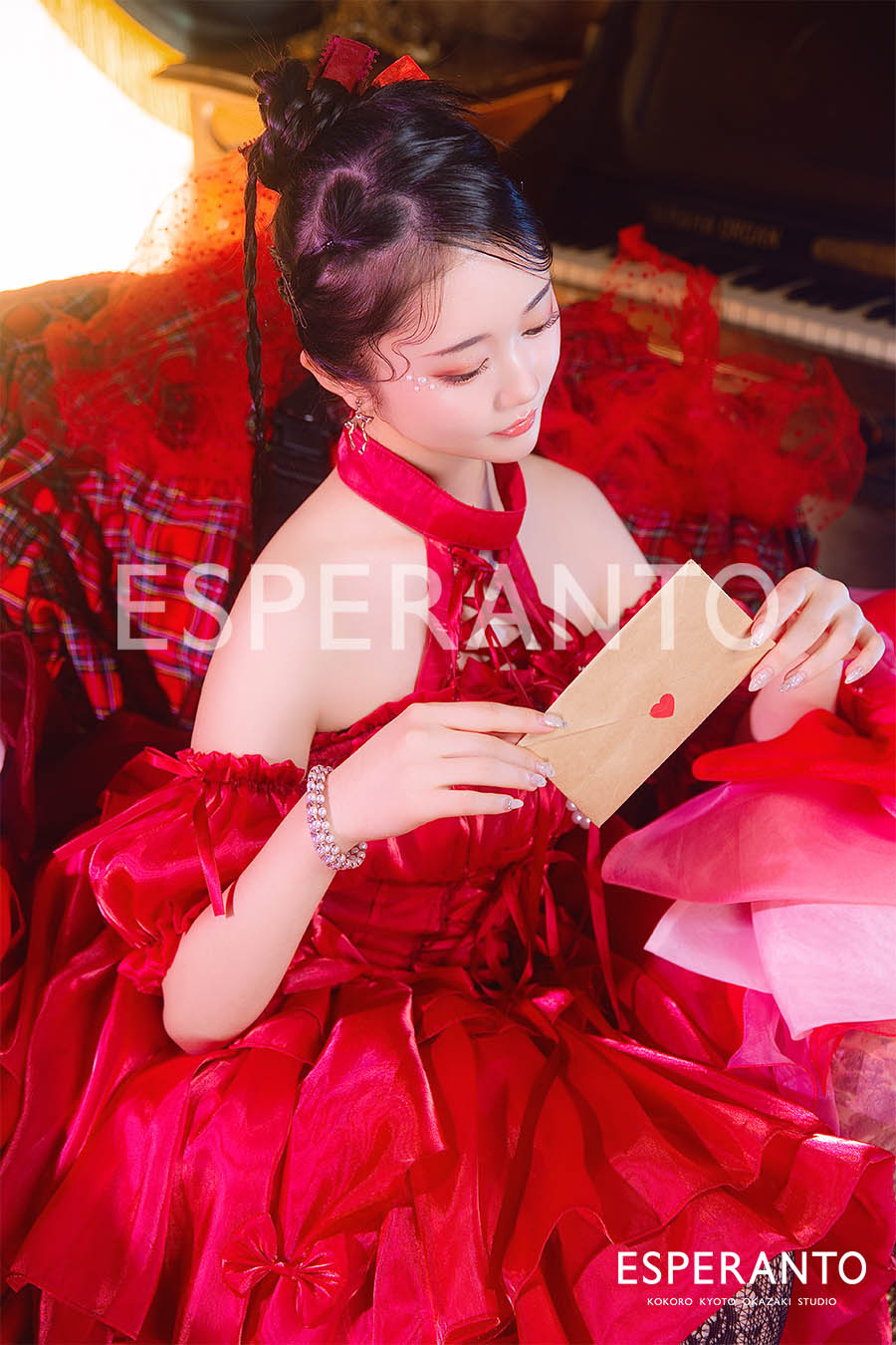 ドレス撮影　バレンタイン