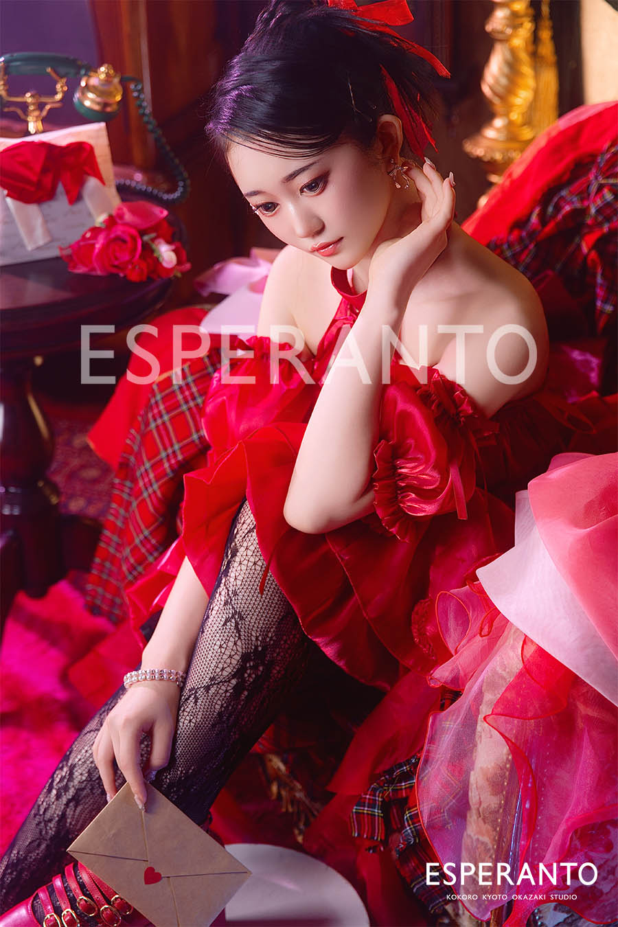 ドレス撮影　バレンタイン