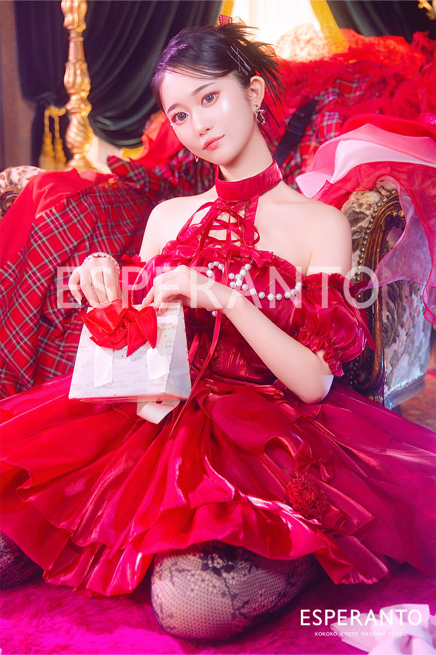 ドレス撮影　バレンタイン