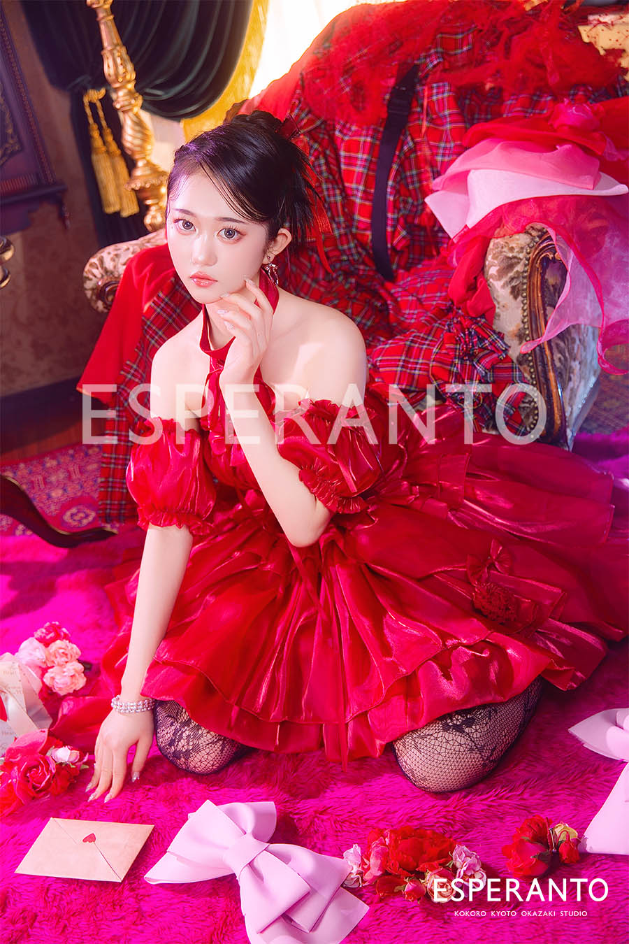 ドレス撮影　バレンタイン