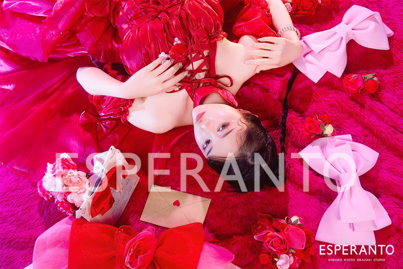 ドレス撮影　バレンタイン