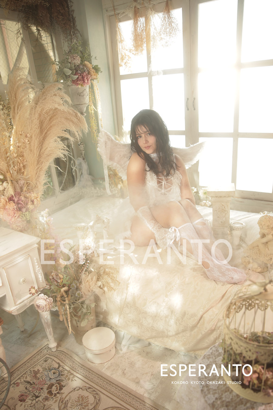 Babydoll Céleste angel-inspired styling at ESPERANTO KYOTO